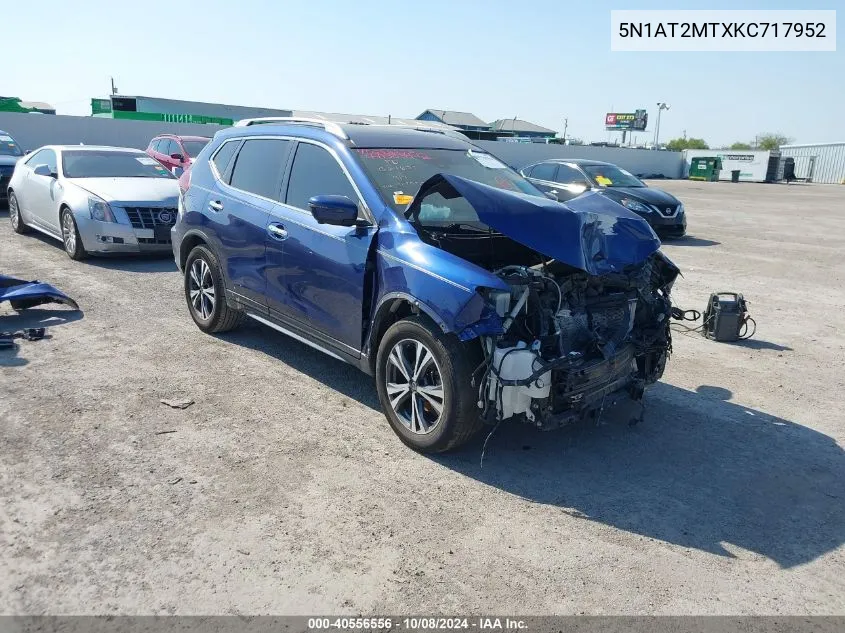 5N1AT2MTXKC717952 2019 Nissan Rogue Sv