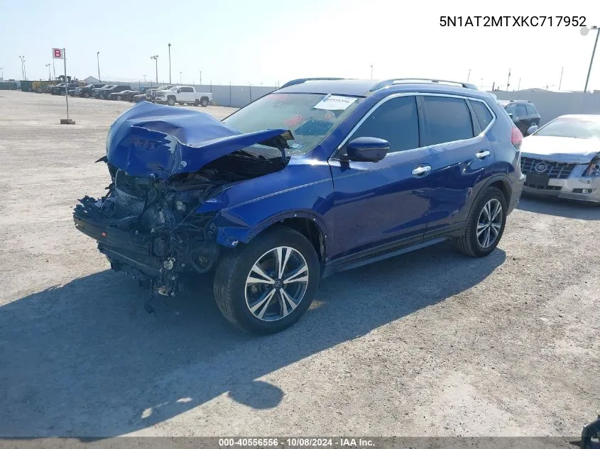 2019 Nissan Rogue Sv VIN: 5N1AT2MTXKC717952 Lot: 40556556