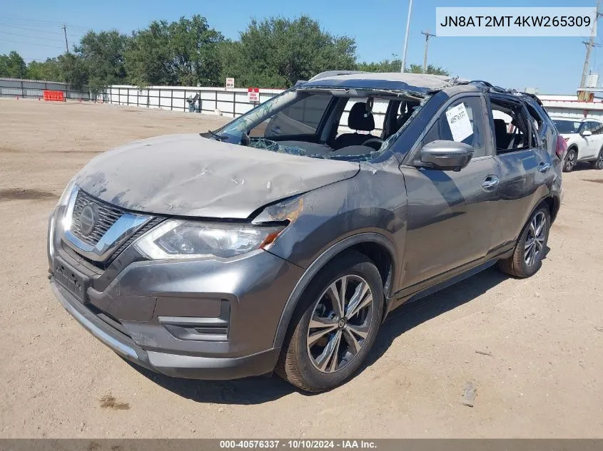 2019 Nissan Rogue Sv VIN: JN8AT2MT4KW265309 Lot: 40576337