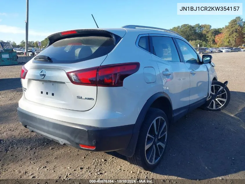 JN1BJ1CR2KW354157 2019 Nissan Rogue Sport Sl