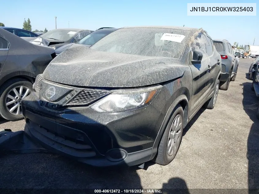 2019 Nissan Rogue Sport S VIN: JN1BJ1CR0KW325403 Lot: 40612472