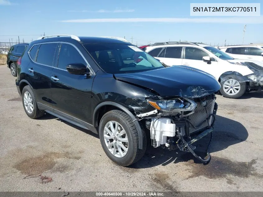 5N1AT2MT3KC770511 2019 Nissan Rogue S