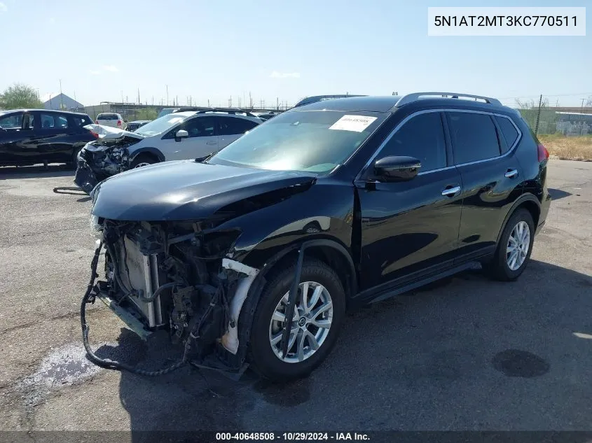 5N1AT2MT3KC770511 2019 Nissan Rogue S