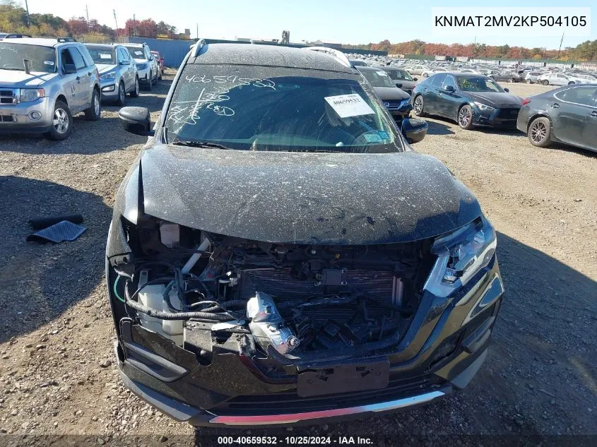 2019 Nissan Rogue S VIN: KNMAT2MV2KP504105 Lot: 40659532