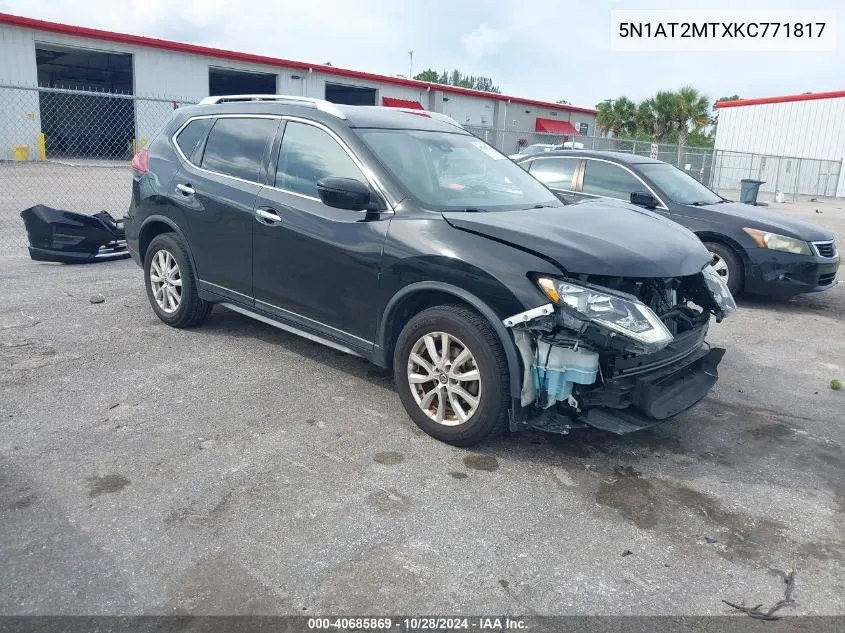 5N1AT2MTXKC771817 2019 Nissan Rogue Sv