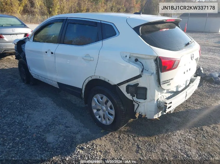 2019 Nissan Rogue Sport S VIN: JN1BJ1CR2KW337178 Lot: 40698668