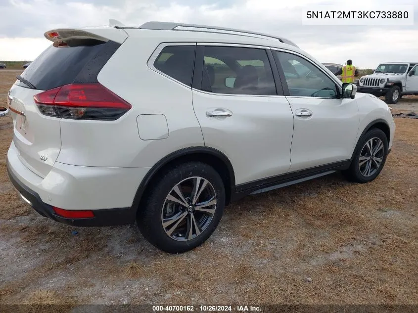 2019 Nissan Rogue Sv VIN: 5N1AT2MT3KC733880 Lot: 40700162