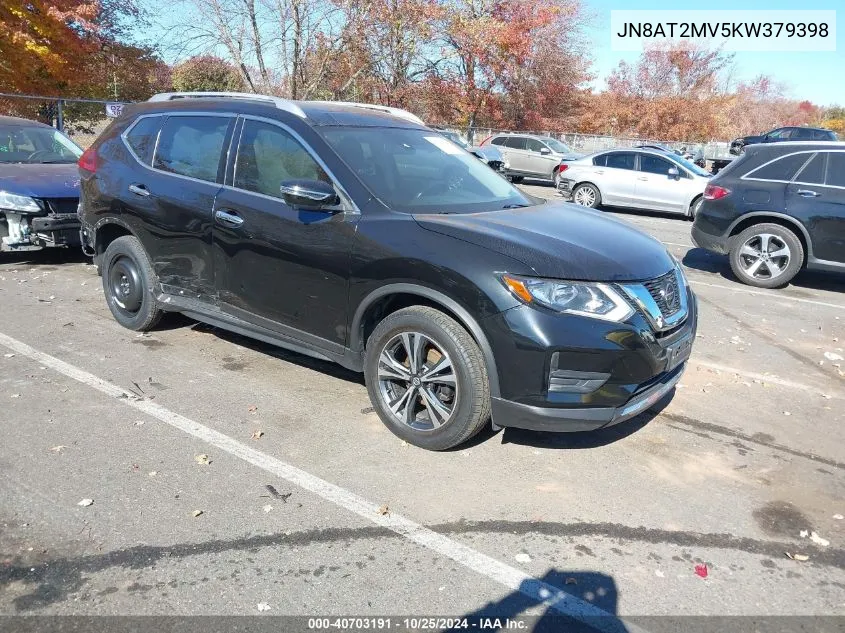 JN8AT2MV5KW379398 2019 Nissan Rogue Sv