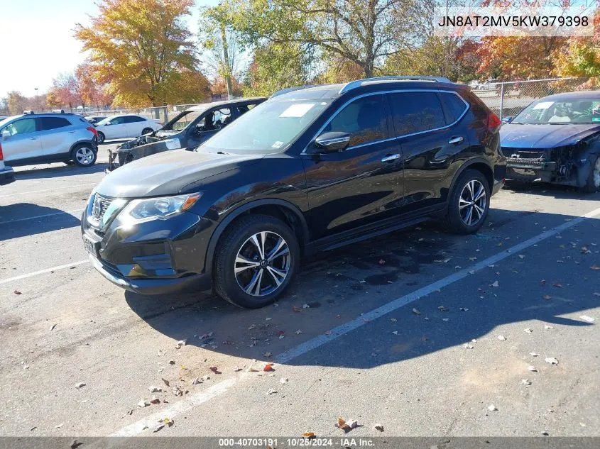 2019 Nissan Rogue Sv VIN: JN8AT2MV5KW379398 Lot: 40703191