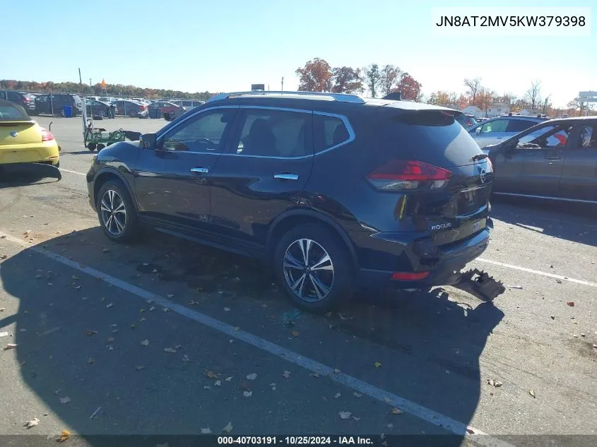 2019 Nissan Rogue Sv VIN: JN8AT2MV5KW379398 Lot: 40703191