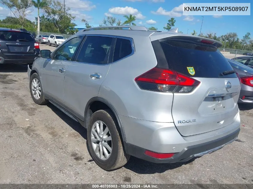 2019 Nissan Rogue S/Sv VIN: KNMAT2MT5KP508907 Lot: 40705983