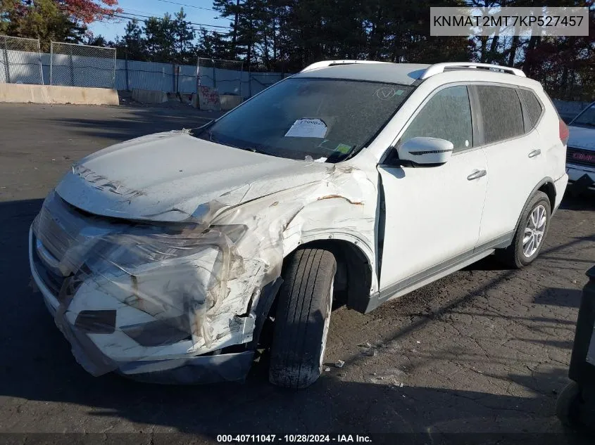 2019 Nissan Rogue Sv VIN: KNMAT2MT7KP527457 Lot: 40711047