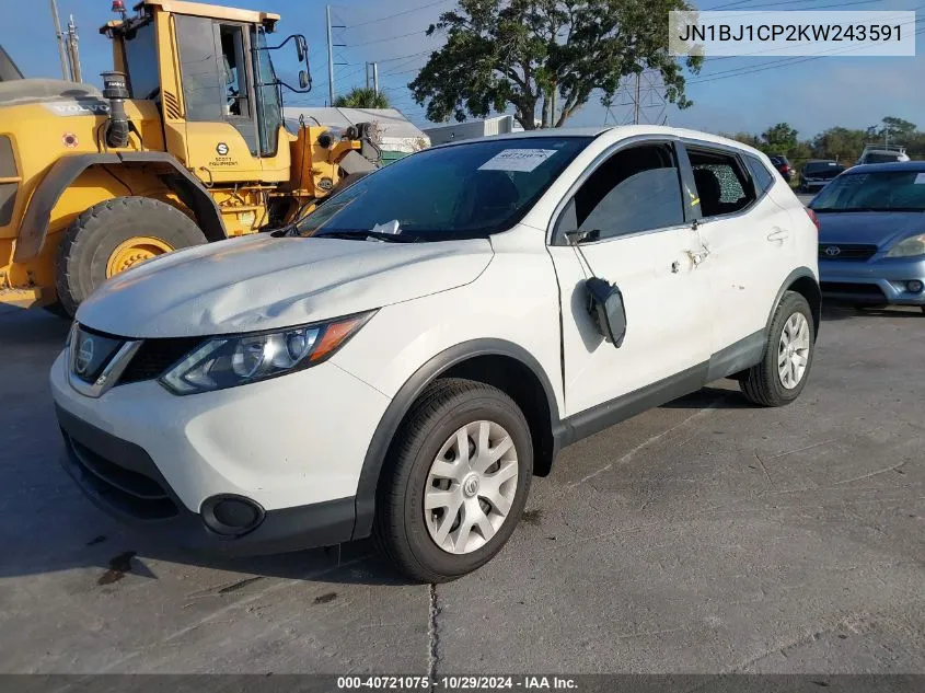 2019 Nissan Rogue Sport S VIN: JN1BJ1CP2KW243591 Lot: 40721075