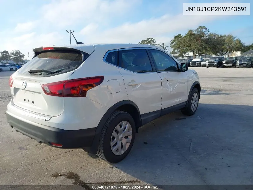 2019 Nissan Rogue Sport S VIN: JN1BJ1CP2KW243591 Lot: 40721075