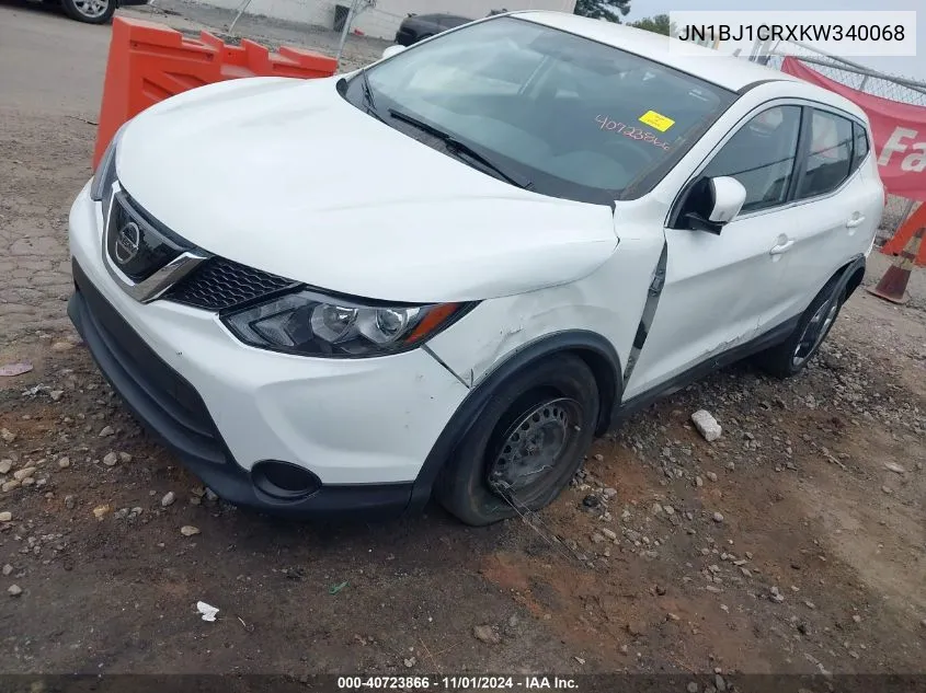 2019 Nissan Rogue Sport S VIN: JN1BJ1CRXKW340068 Lot: 40723866