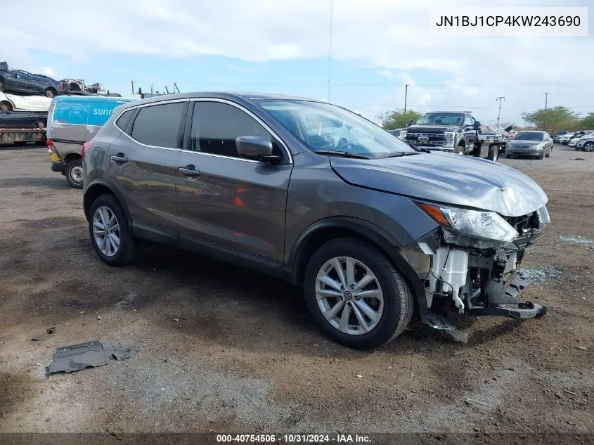 2019 Nissan Rogue Sport S VIN: JN1BJ1CP4KW243690 Lot: 40754506