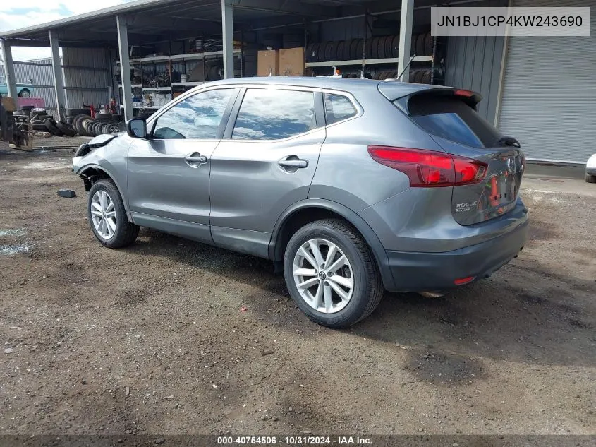 JN1BJ1CP4KW243690 2019 Nissan Rogue Sport S