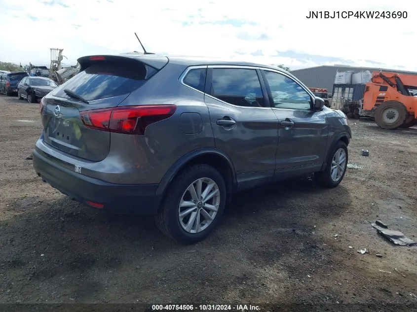 JN1BJ1CP4KW243690 2019 Nissan Rogue Sport S