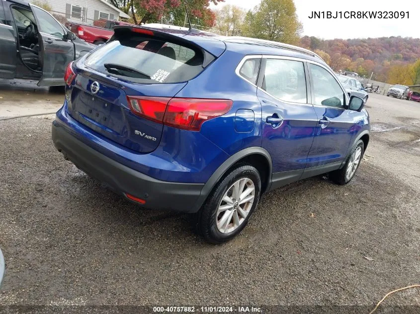 2019 Nissan Rogue Sport Sv VIN: JN1BJ1CR8KW323091 Lot: 40757882