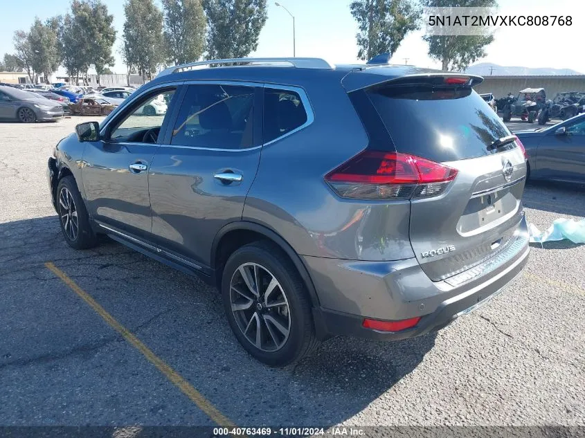 2019 Nissan Rogue Sl VIN: 5N1AT2MVXKC808768 Lot: 40763469