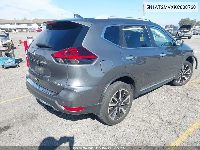 2019 Nissan Rogue Sl VIN: 5N1AT2MVXKC808768 Lot: 40763469