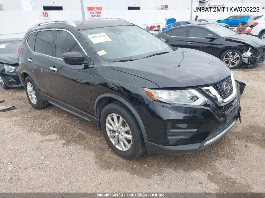 2019 Nissan Rogue Sv VIN: JN8AT2MT1KW505223 Lot: 40764159