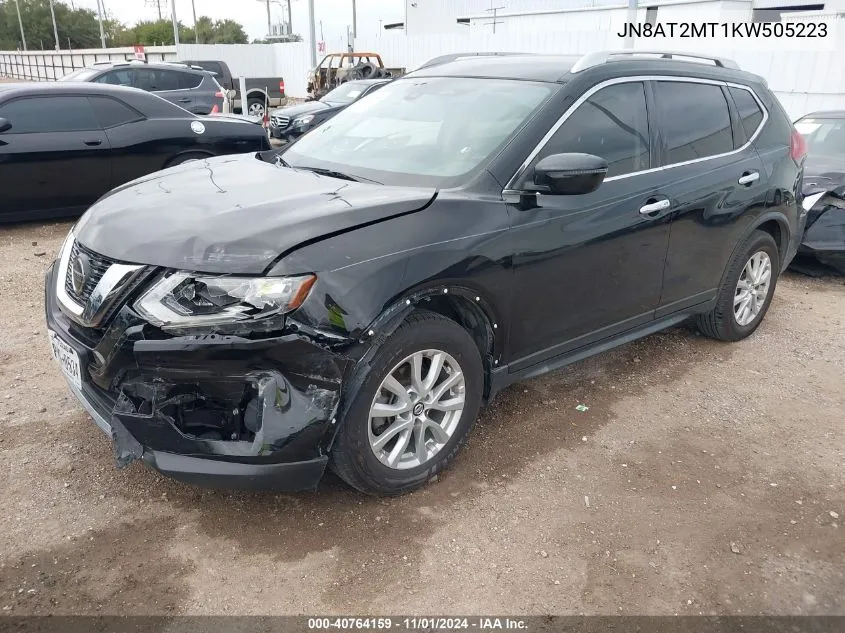 2019 Nissan Rogue Sv VIN: JN8AT2MT1KW505223 Lot: 40764159