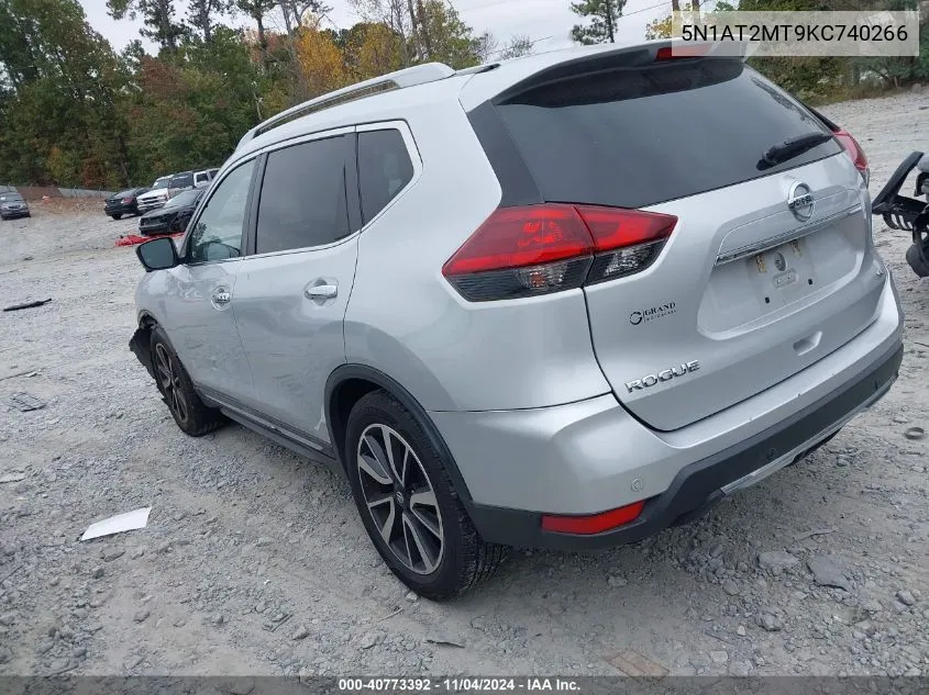 2019 Nissan Rogue Sl VIN: 5N1AT2MT9KC740266 Lot: 40773392