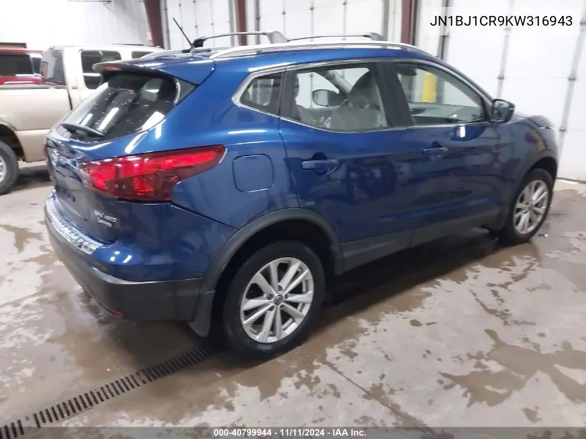 2019 Nissan Rogue Sport Sv VIN: JN1BJ1CR9KW316943 Lot: 40799944