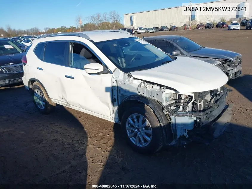 2019 Nissan Rogue Sv VIN: JN8AT2MV5KW372841 Lot: 40802845