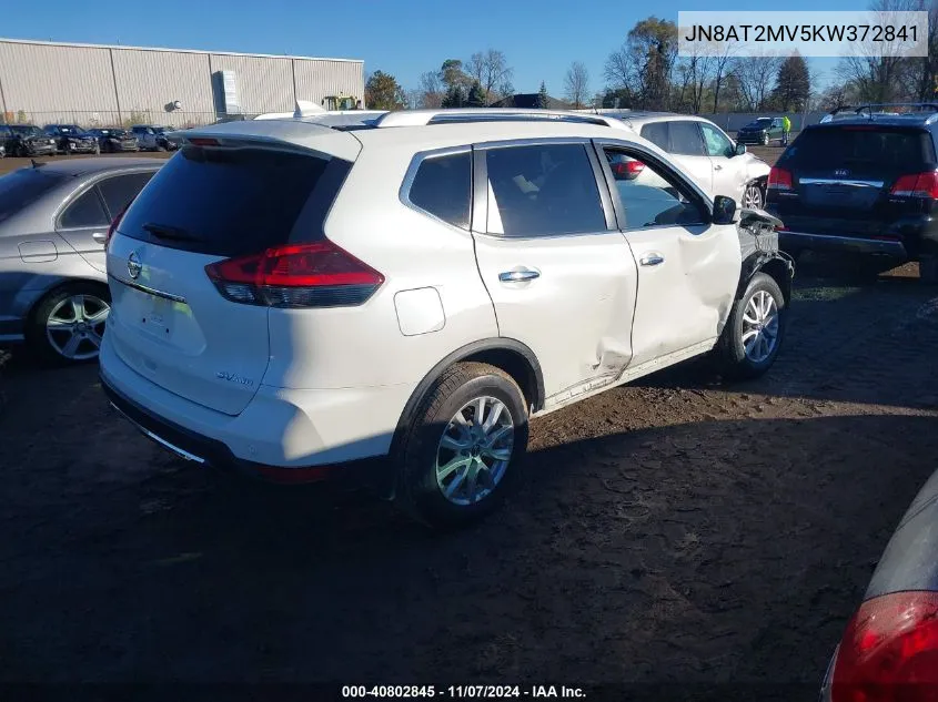 2019 Nissan Rogue Sv VIN: JN8AT2MV5KW372841 Lot: 40802845