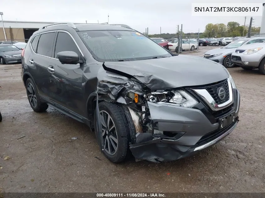 5N1AT2MT3KC806147 2019 Nissan Rogue Sl