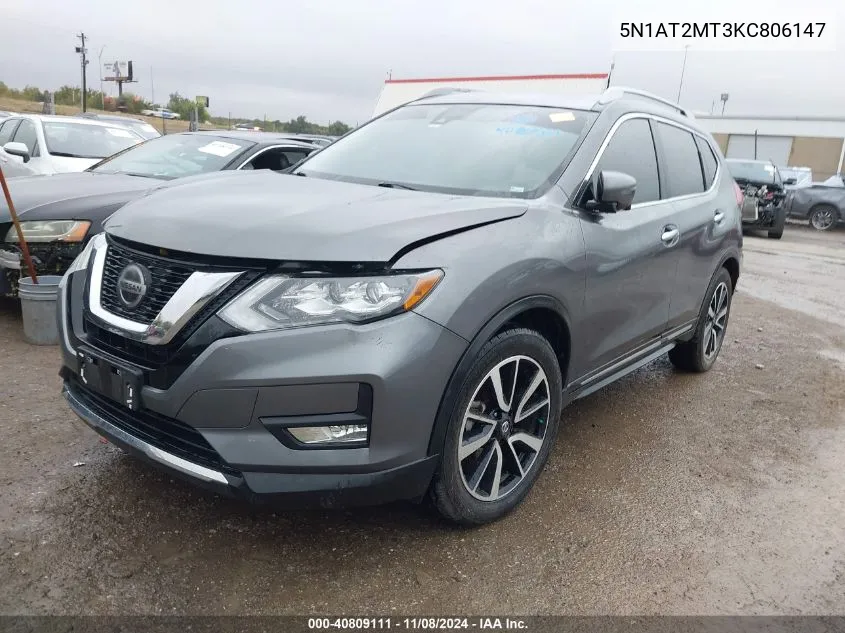 5N1AT2MT3KC806147 2019 Nissan Rogue Sl