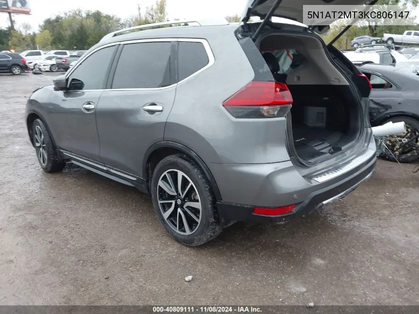 5N1AT2MT3KC806147 2019 Nissan Rogue Sl