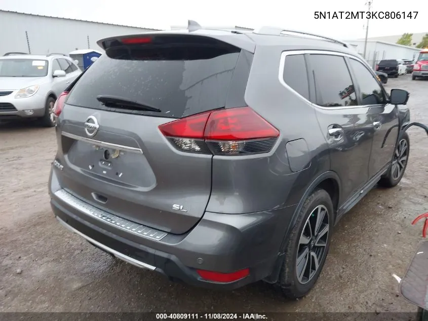 5N1AT2MT3KC806147 2019 Nissan Rogue Sl