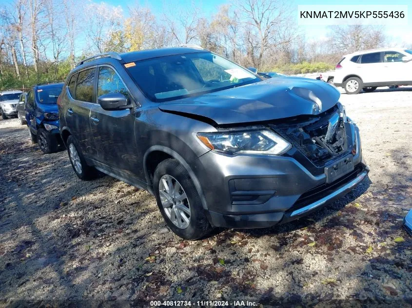 2019 Nissan Rogue Sv VIN: KNMAT2MV5KP555436 Lot: 40812734