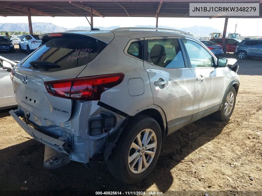 2019 Nissan Rogue Sport Sv VIN: JN1BJ1CR8KW348279 Lot: 40825614