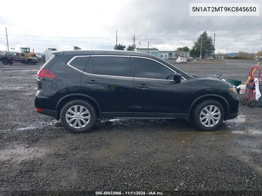 2019 Nissan Rogue S VIN: 5N1AT2MT9KC845650 Lot: 40833966