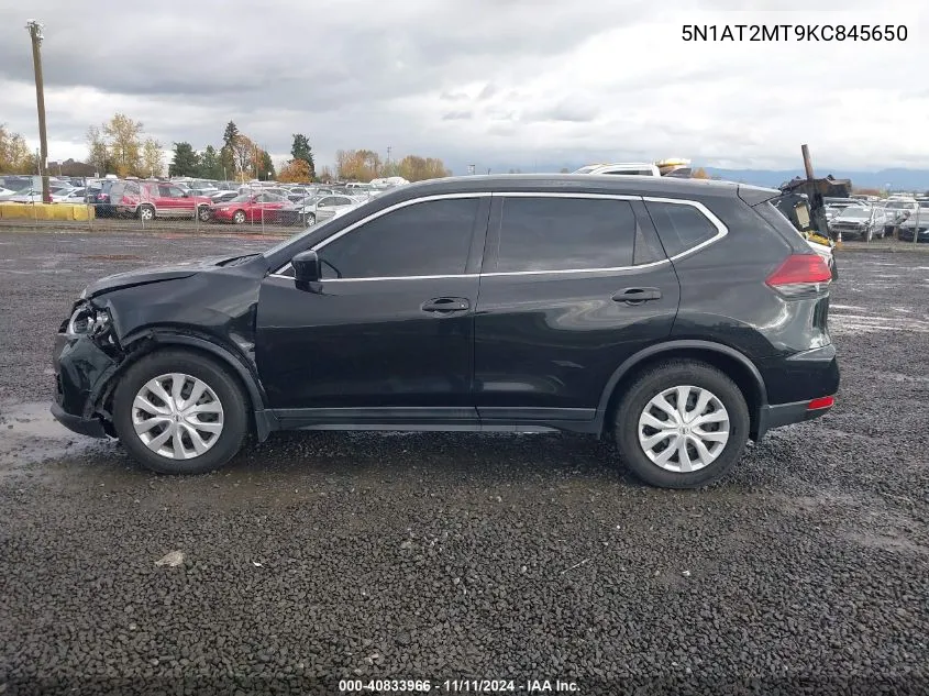 2019 Nissan Rogue S VIN: 5N1AT2MT9KC845650 Lot: 40833966