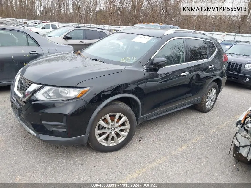 KNMAT2MV1KP555918 2019 Nissan Rogue Sv