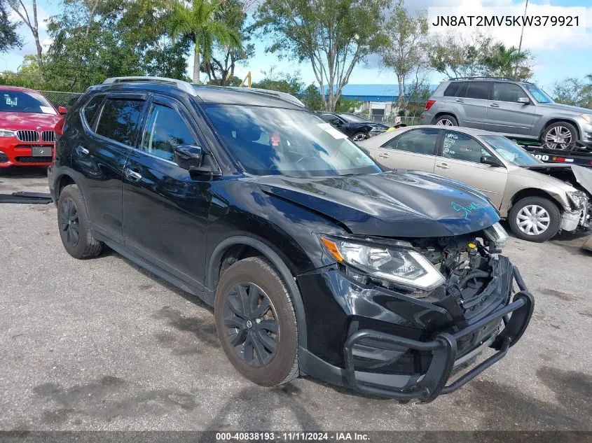 2019 Nissan Rogue Sv VIN: JN8AT2MV5KW379921 Lot: 40838193