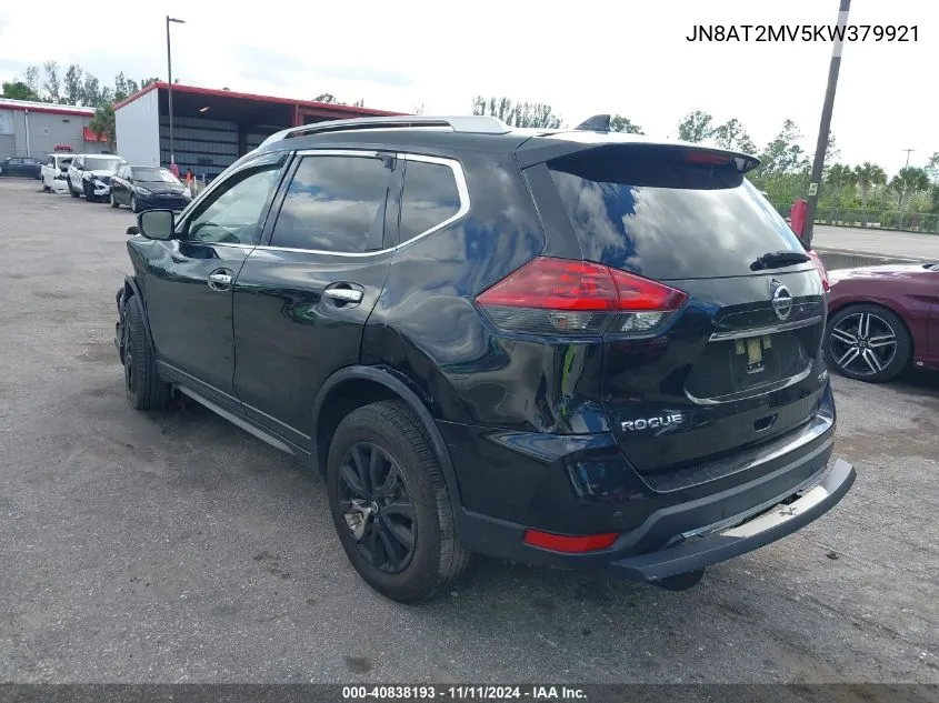 2019 Nissan Rogue Sv VIN: JN8AT2MV5KW379921 Lot: 40838193