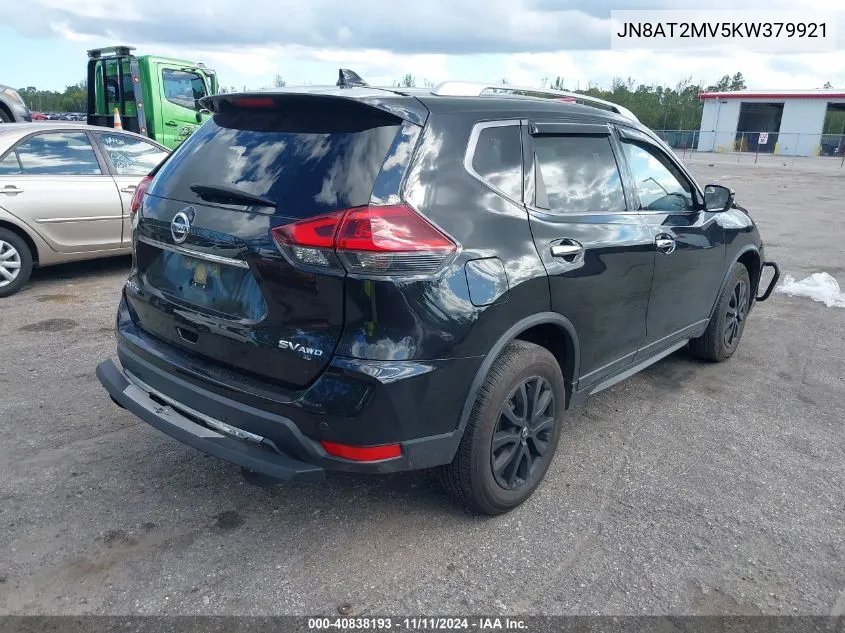 2019 Nissan Rogue Sv VIN: JN8AT2MV5KW379921 Lot: 40838193