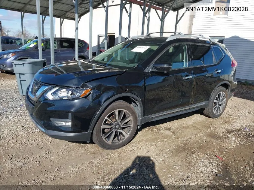 2019 Nissan Rogue Sl VIN: 5N1AT2MV1KC823028 Lot: 40860663