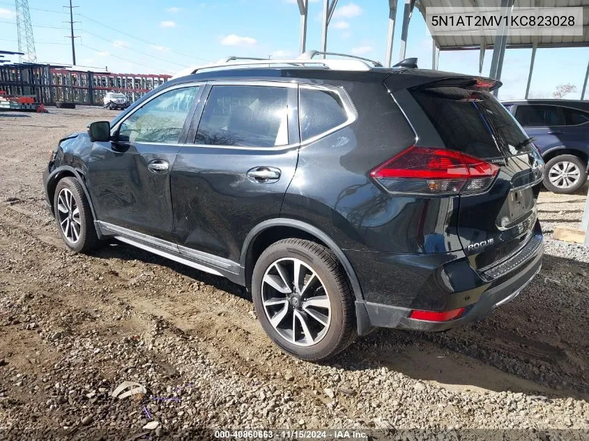 2019 Nissan Rogue Sl VIN: 5N1AT2MV1KC823028 Lot: 40860663