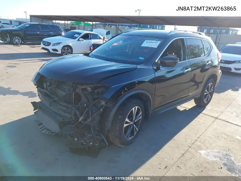 2019 Nissan Rogue Sv VIN: JN8AT2MT2KW263865 Lot: 40900543