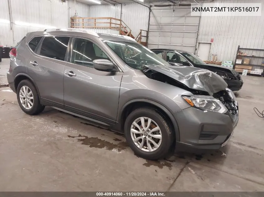 2019 Nissan Rogue Sv VIN: KNMAT2MT1KP516017 Lot: 40914060