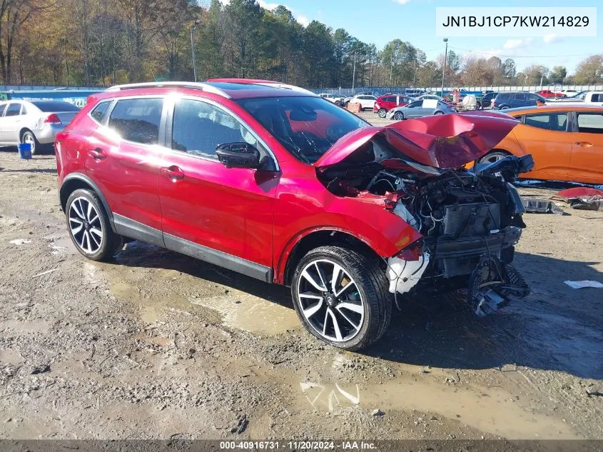 2019 Nissan Rogue Sport Sl VIN: JN1BJ1CP7KW214829 Lot: 40916731