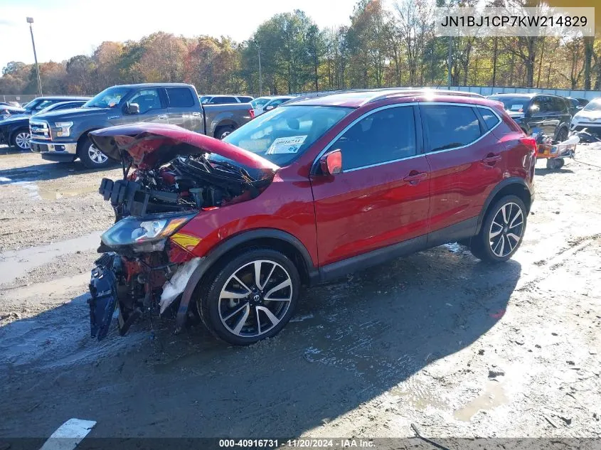 2019 Nissan Rogue Sport Sl VIN: JN1BJ1CP7KW214829 Lot: 40916731