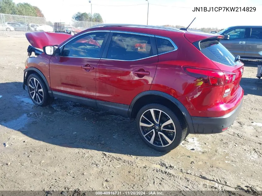 2019 Nissan Rogue Sport Sl VIN: JN1BJ1CP7KW214829 Lot: 40916731